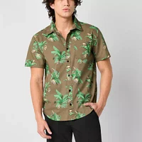 Billabong Mens Short Sleeve Button-Down Shirt