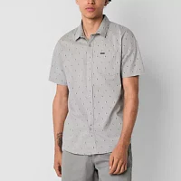 VOLCOM Mens Short Sleeve Button-Down Shirt