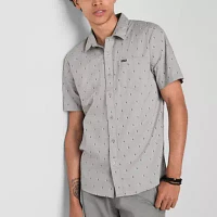 VOLCOM Mens Short Sleeve Button-Down Shirt