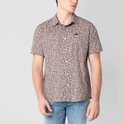 RVCA Unisex Adult Regular Fit Short Sleeve Button-Down Shirt