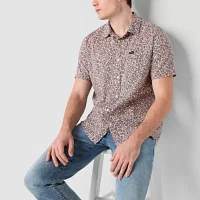 RVCA Unisex Adult Regular Fit Short Sleeve Button-Down Shirt