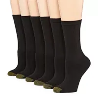 Gold Toe Sport 6 Pair Crew Socks Womens