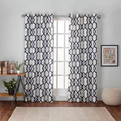 Exclusive Home Curtains Kochi Grommet Top Light-Filtering Set of 2 Curtain Panel
