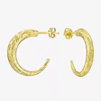 C-Hoop 10K Gold 20mm Round Hoop Earrings