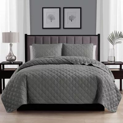 Swift Home Lightweight Oversized Diamond Stitched Coverlet Bedspread Set Wrinkle Resistant Quilt