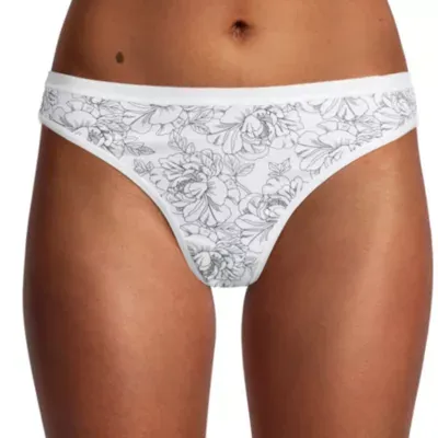 Ambrielle Organic Cotton Thong Panty 303247