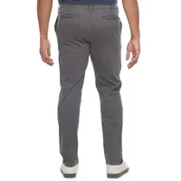 mutual weave Mens Big and Tall Slim Fit Flat Front Pants