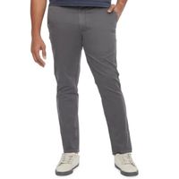 mutual weave Mens Big and Tall Slim Fit Flat Front Pants