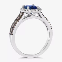 Le Vian® Grand Sample Sale™ Ring featuring 1 CT. Blueberry Tanzanite® 1/ CT. Nude Diamonds™ 1/5 CT. Chocolate Diamonds® set in 14K Vanilla Gold