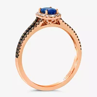 Le Vian® Grand Sample Sale™ Ring featuring 3/8 CT. Blueberry Tanzanite® 1/15 CT. Nude Diamonds™ 1/8 CT. Chocolate Diamonds® set in 14K Strawberry Gold®