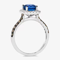 Le Vian® Grand Sample Sale™ Ring featuring 1 1/5 CT. Blueberry Tanzanite® 1/4 CT. Chocolate Diamonds® 1/5 CT. Nude Diamonds™ set in 14K Vanilla Gold®