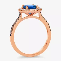 Le Vian® Grand Sample Sale™ Ring featuring 1 1/5 CT. Blueberry Tanzanite® 1/6 CT. Chocolate Diamonds® 1/5 CT. Nude Diamonds™ set in 14K Strawberry Gold®