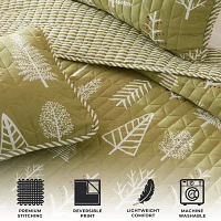 Linery Lodge Forest Reversible Quilt Set