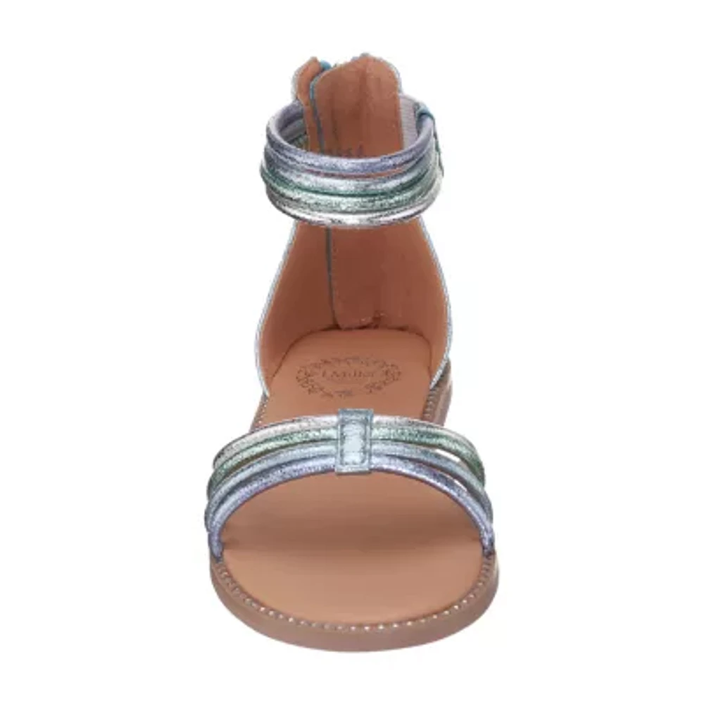 I. Miller Little & Big  Girls Jordana Ankle Strap Flat Sandals