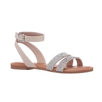 I. Miller Little & Big  Girls Maddie Ankle Strap Flat Sandals