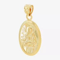 Saint Jude Unisex Adult 14K Gold Oval Pendant