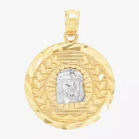 Unisex Adult 14K Gold Round Pendant