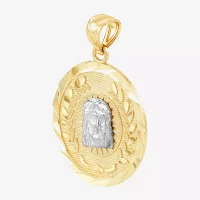 Unisex Adult 14K Gold Round Pendant