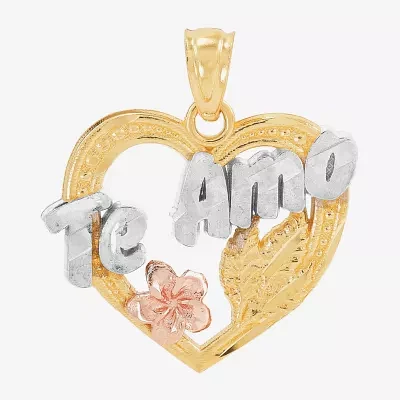 Womens 14K Gold Heart Pendants