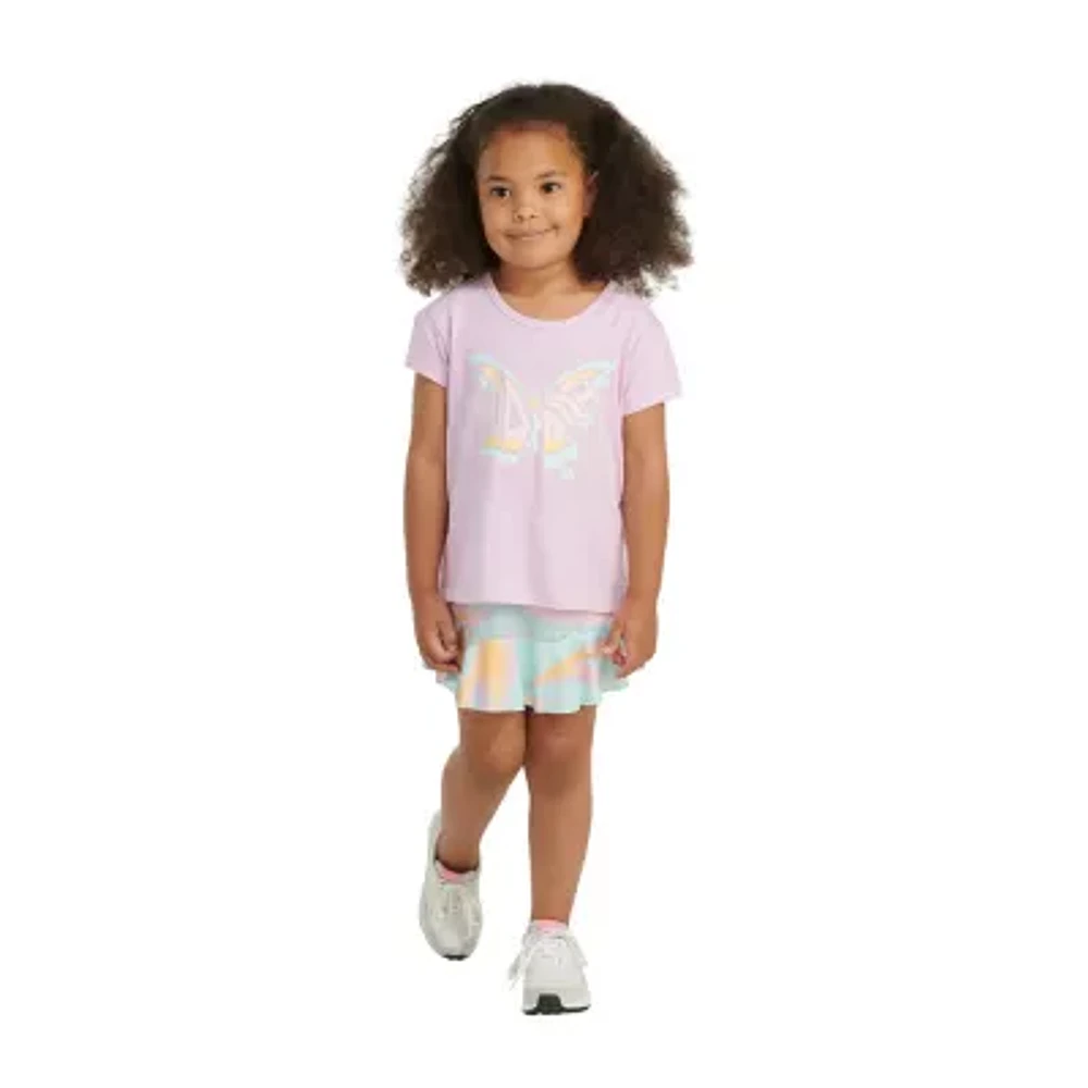 adidas Little Girls 2-pc. Skort Set