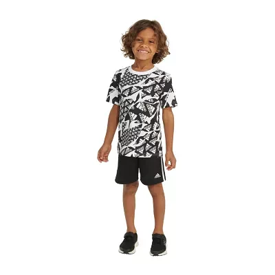 adidas Little Boys 2-pc. Short Set