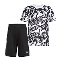 adidas Little Boys 2-pc. Short Set