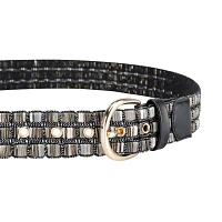 JS Jessica Simpson 1.5in Shimmer Multi Woven Womens Belt