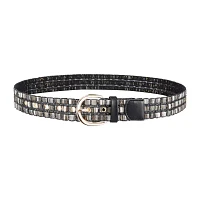 JS Jessica Simpson 1.5in Shimmer Multi Woven Womens Belt