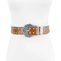 JS Jessica Simpson 1.5in Stud Turquoise Womens Belt