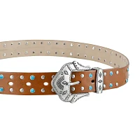 JS Jessica Simpson 1.5in Stud Turquoise Womens Belt