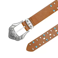 JS Jessica Simpson 1.5in Stud Turquoise Womens Belt