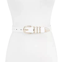 JS Jessica Simpson 1.5in Pearl Bridal 3pc Womens Belt