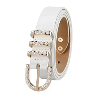 JS Jessica Simpson 1.5in Pearl Bridal 3pc Womens Belt