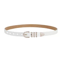 JS Jessica Simpson 1.5in Pearl Bridal 3pc Womens Belt