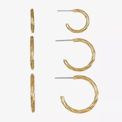 Liz Claiborne Womens Hypoallergenic 3 Pair Earring Set