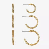 Liz Claiborne Womens Hypoallergenic 3 Pair Earring Set