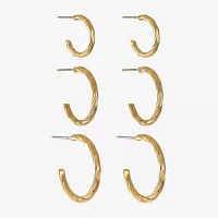 Liz Claiborne Womens Hypoallergenic 3 Pair Earring Set