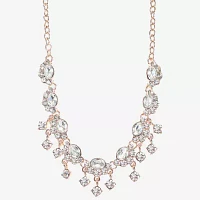 Monet Jewelry Rose Tone Womens Glass Choker Necklaces