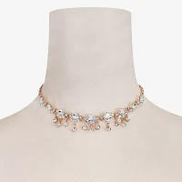 Monet Jewelry Rose Tone Womens Glass Choker Necklaces