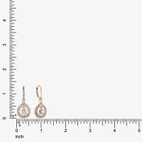 Monet Jewelry Rose Tone Womens Glass Drop Earrings