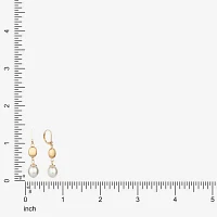 Monet Jewelry Gold Tone Simulated Pearl Drop Earrings