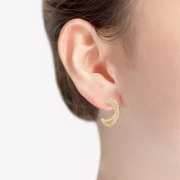 Monet Jewelry Gold Tone Glass Gold Tone Round 3 Pair Earring Set