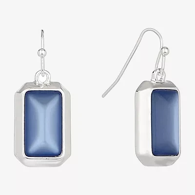 Liz Claiborne Rectangular Drop Earrings
