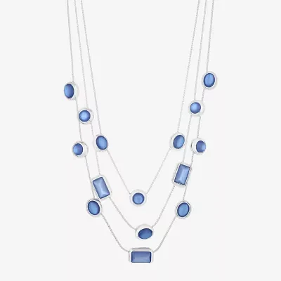 Liz Claiborne Silver Tone Collar Necklace