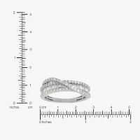 1 CT. T.W. Natural White Diamond Sterling Silver Wedding Band