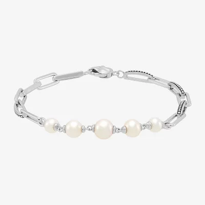 Dyed White Cultured Freshwater Pearl Strand Bracelets