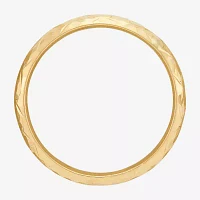 4MM 14K Gold Heart Round Band