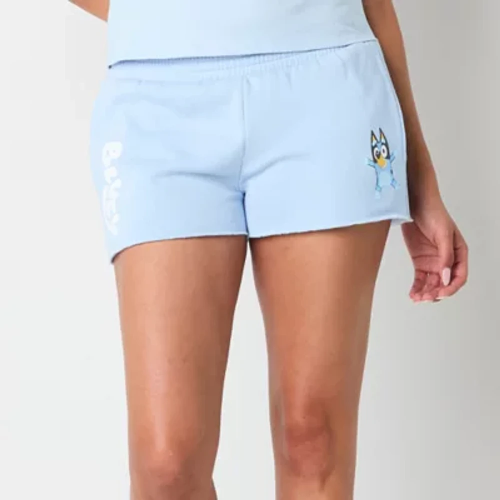 Bluey Fleece Short Womens Low Rise Pull-On Juniors