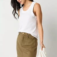 a.n.a Womens U Neck Sleeveless Tank Top