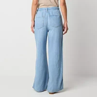 a.n.a Slouchy Womens High Rise Wide Leg Jean